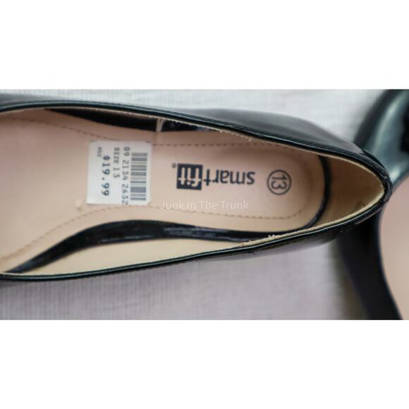 Smart Fit Girls Black Pumps (NEW) in Box Size 13 - Picture 5 of 7